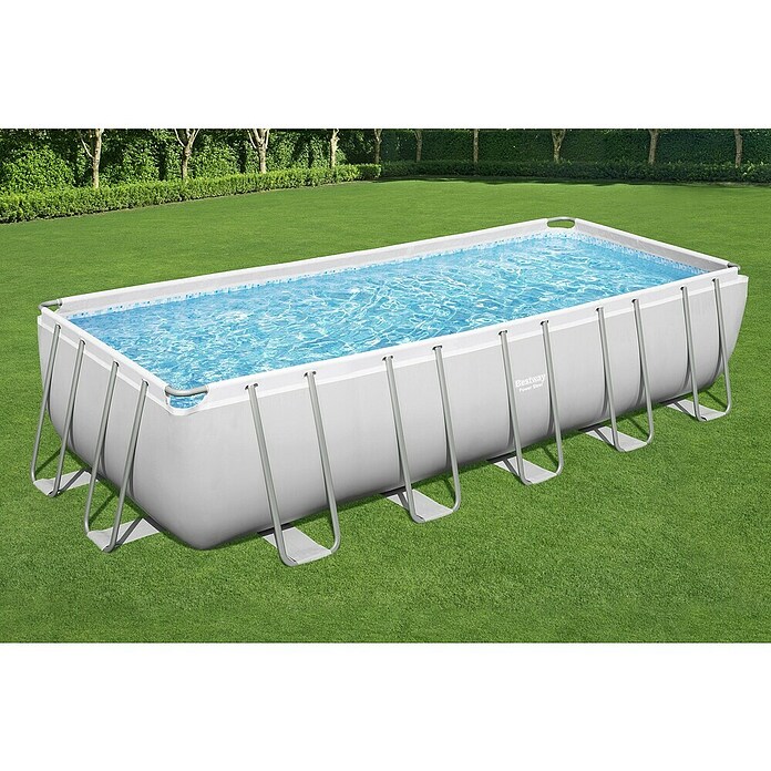 Bestway Opzetzwembad Steel Pro Max Set 640 (l x b x h: 640 x 274 x 132 cm, Grijs, 19.281 l) | BAUHAUS