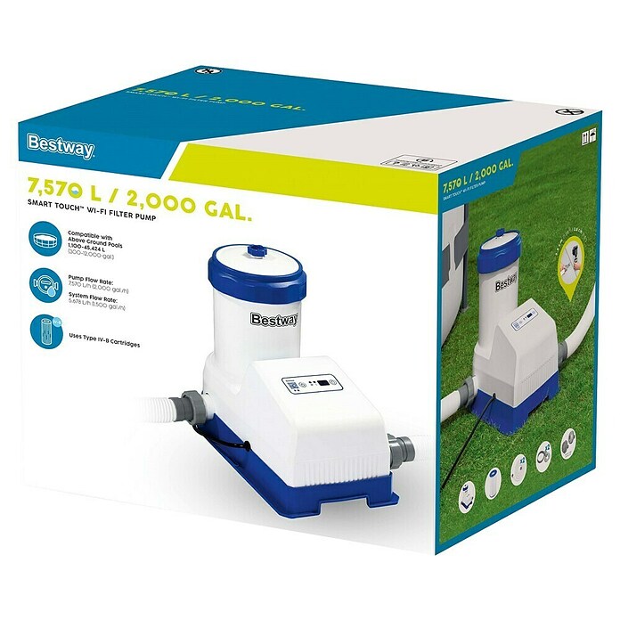 Bestway Filterpomp (l x b x h: 43,5 x 30 x 37,5 cm, Geschikt voor zwembadgrootte: 45.424 l) | BAUHAUS