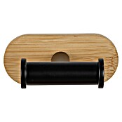 Wenko Orea Colgador de baño (Negro/Bambú) | BAUHAUS