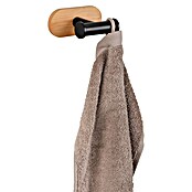 Wenko Orea Colgador de baño (Negro/Bambú) | BAUHAUS