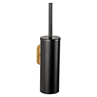 Wenko Orea Escobillero mural (Acero inoxidable, Negro)