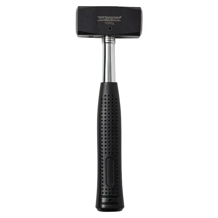 Wisent Mazo - 1.000 g, Acero, Mango de acero - Martillo negro WISENT (1000g) con mango de acero y empuñadura ergonómica para golpes precisos y potentes en bricolaje y construcción.