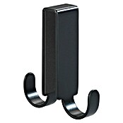 Wenko Colgador de baño Vieste (L x Al: 5,5 x 7 cm, Número de ganchos: 2 ud., Negro) | BAUHAUS