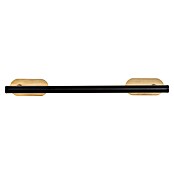 Wenko Orea Toallero de barra (Negro/Bambú) | BAUHAUS
