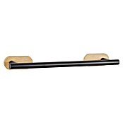Wenko Orea Toallero de barra (Negro/Bambú) | BAUHAUS