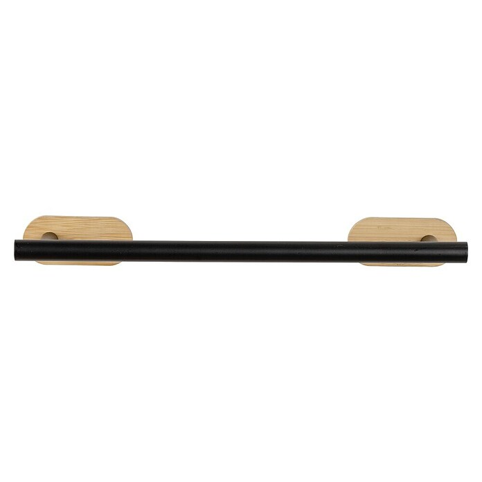 Wenko Orea Toallero de barra (Negro/Bambú) | BAUHAUS