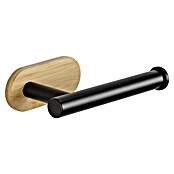 Wenko Orea Portarrollos papel higiénico (Sin tapa, Negro/Bambú) | BAUHAUS