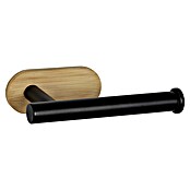 Wenko Orea Portarrollos papel higiénico (Sin tapa, Negro/Bambú) | BAUHAUS