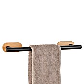 Wenko Orea Toallero de barra (Negro/Bambú) | BAUHAUS