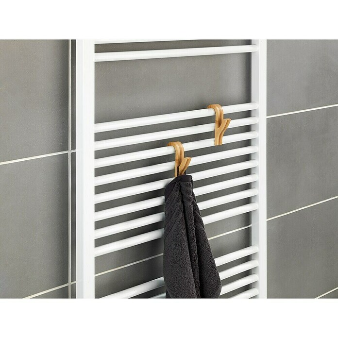 Wenko Obešalna kljuka za kopalniški radiator  (Do x V: 7 x 10,5 cm, 2 kos) | 3714 - Haken, Dekore | DADD - Accessoires | DAD - Badausstattung | DA - Badausstattung/Bäderwelt | D - Sanitär | BAUHAUS