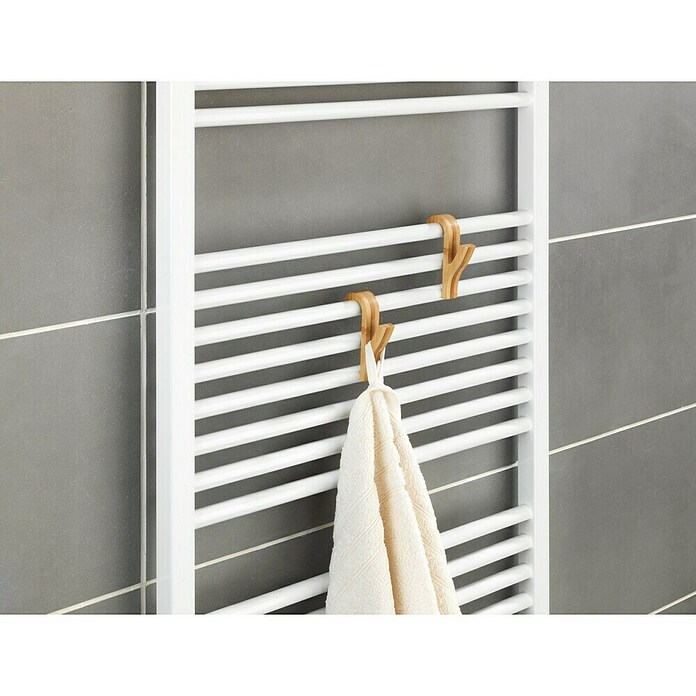 Wenko Obešalna kljuka za kopalniški radiator  (Do x V: 7 x 10,5 cm, 2 kos) | 3714 - Haken, Dekore | DADD - Accessoires | DAD - Badausstattung | DA - Badausstattung/Bäderwelt | D - Sanitär | BAUHAUS