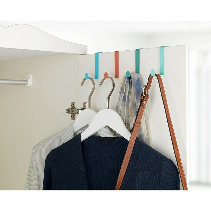 Wenko Colgador de baño Sobrepuerta (Multicolor, 4 ud.) | BAUHAUS