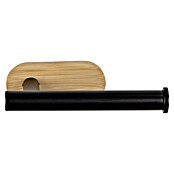 Wenko Orea Portarrollos papel higiénico (Sin tapa, Negro/Bambú) | BAUHAUS