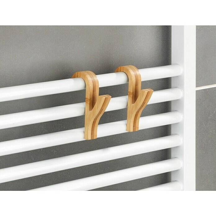Wenko Obešalna kljuka za kopalniški radiator  (Do x V: 7 x 10,5 cm, 2 kos) | 3714 - Haken, Dekore | DADD - Accessoires | DAD - Badausstattung | DA - Badausstattung/Bäderwelt | D - Sanitär | BAUHAUS