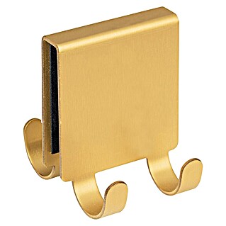Wenko Colgador de baño Vieste (L x Al: 5,5 x 7 cm, Número de ganchos: 4 ud., Oro)