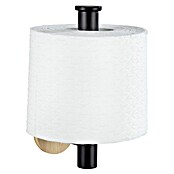 Wenko Orea Portarrollos papel higiénico (Sin tapa, Negro/Bambú) | BAUHAUS