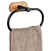 Wenko Orea Toallero de anilla (Negro/Bambú) | BAUHAUS