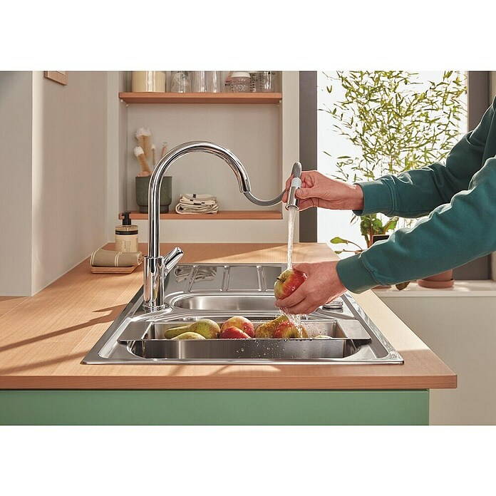 Grohe Keukenkraan Start Edge (Chroom, Glanzend) | BAUHAUS