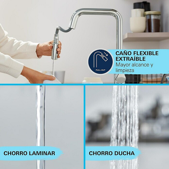 Grohe Grifo de cocina Start (Negro, Mate) | BAUHAUS