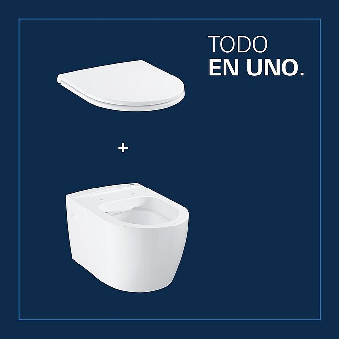 Grohe Set WC suspendido Start Round (Sin borde de descarga, Blanco) | BAUHAUS