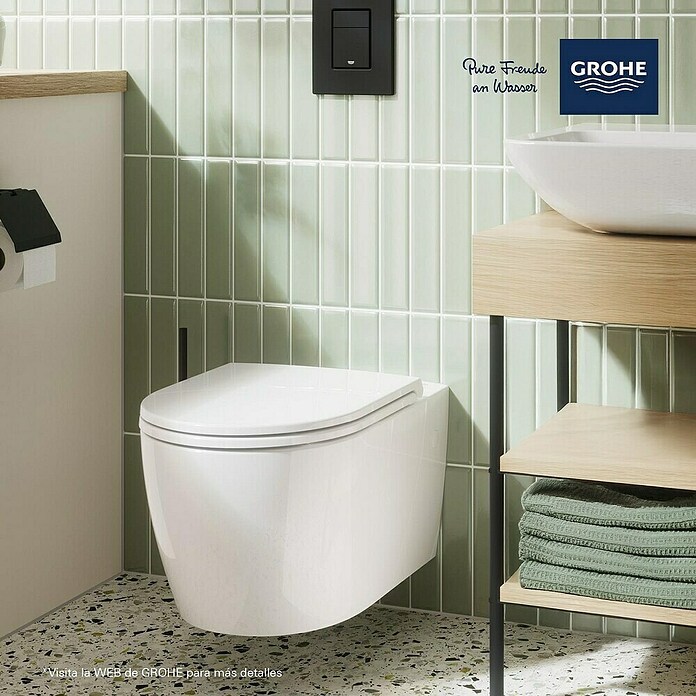 Grohe Set WC suspendido Start Round (Sin borde de descarga, Blanco) | BAUHAUS