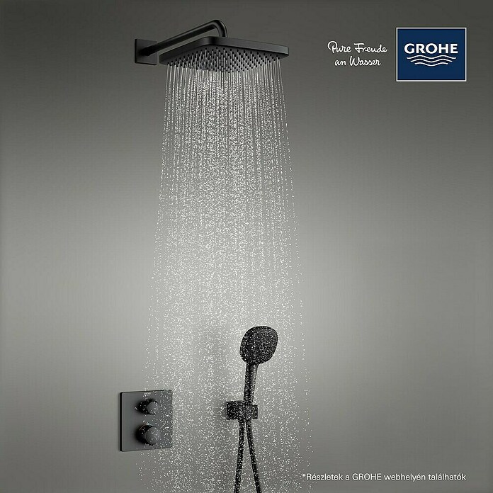 Grohe Conjunto de ducha Vitalio Comfort 250 (Número de tipos de chorro: 2 ud., Negro) | BAUHAUS