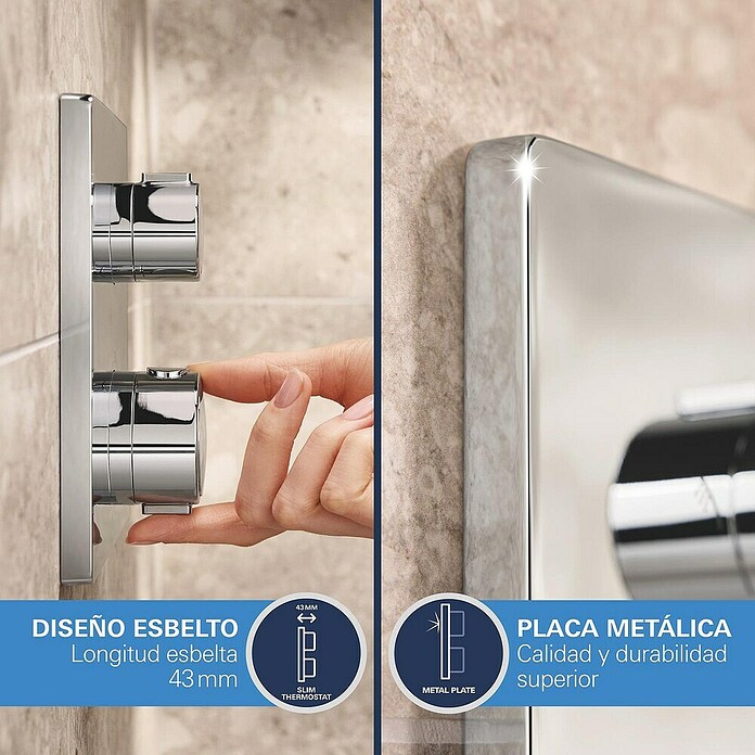 Grohe Conjunto de ducha Vitalio Comfort 250 (Número de tipos de chorro: 2 ud., Cromo) | BAUHAUS