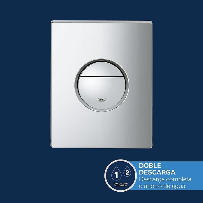 Grohe Set WC suspendido Start Round (Sin borde de descarga, Salida WC: Vertical, Blanco) | BAUHAUS