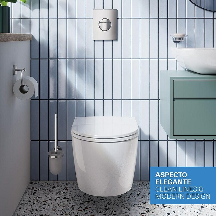 Grohe Set WC suspendido Start Round (Sin borde de descarga, Salida WC: Vertical, Blanco) | BAUHAUS