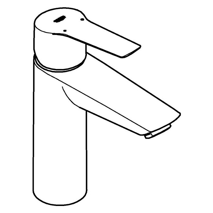 Grohe Start Slavina za umivaonik  (Crna, Mat) | BAUHAUS