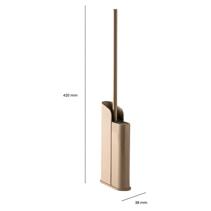 Cosmic Escobillero de suelo y pared Slim (Silicona, Sand) | BAUHAUS