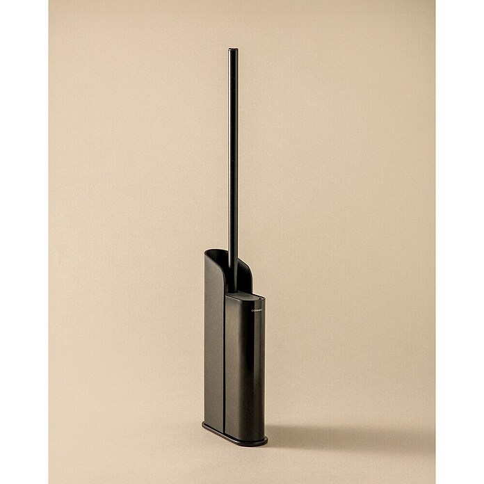Cosmic Escobillero de suelo y pared Slim (Silicona, Negro) | BAUHAUS