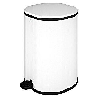Cosmic Cubo de basura de baño Essentials (5 l, Metal, Blanco)