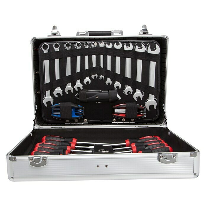 Alpha Tools Werkzeugkoffer Big Box (119-tlg., Steckschlüsselsatz: ¼″)