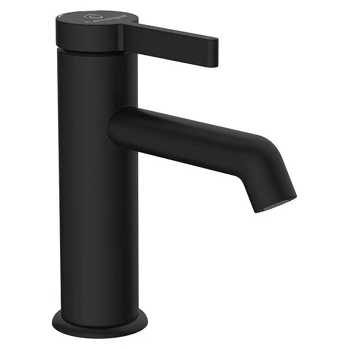Camargue Waschtischarmatur Signo - Schwarz, Matt - Eine elegante, mattschwarze Armatur mit schlankem Design und Hebelgriff. Sie ist perfekt für moderne Badezimmer und Küchen.