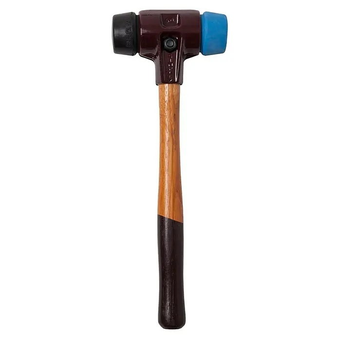Halder Simplex Schonhammer - Holz, Durchmesser Kopf: 40 mm, Gewicht Kopf: 640 g - Gummihammer mit Holzgriff, ideal für schonendes Hämmern. Das Werkzeug für den Handwerker!