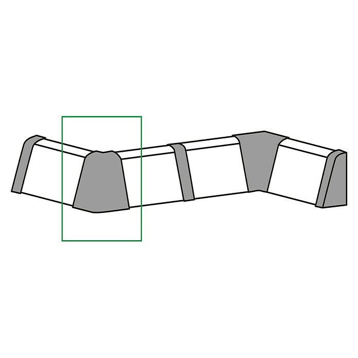Sockelleiste FU062 (2 x Außeneck, Passend für: Sockelleiste FU062 15x58mm, Kunststoff, Ahorn) | BAUHAUS