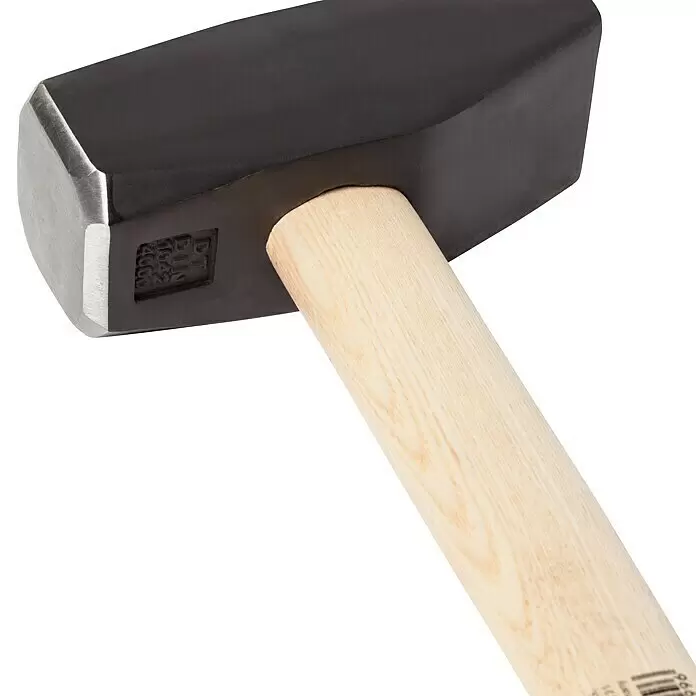 Wisent Maza - Largo: 18 cm, 4.000 g - Martillo de metal oscuro con mango de madera clara.