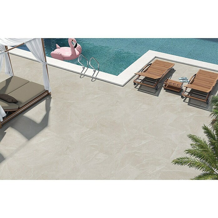 Pavimento porcelánico Aura (37 x 75,5 cm, Sand, Mate) | BAUHAUS