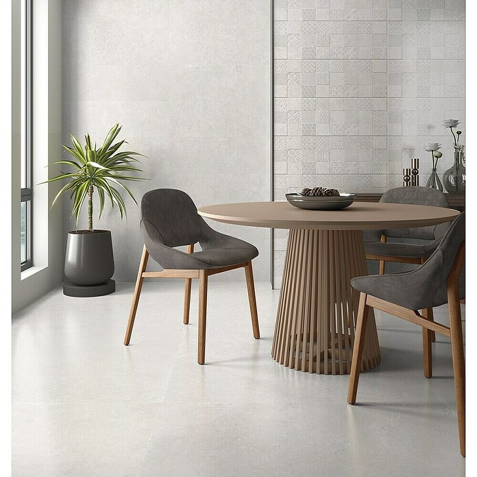 Revestimiento de pared Geo (30 x 90 cm, Blanco, Mate, Rectificado) | BAUHAUS