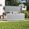 Biohort Garten-Aufbewahrungsbox FreizeitBox 180 (Silber Metallic, 181 x 79 x 71 cm, Stahlblech)