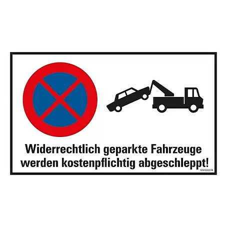 Pickup  Hinweisschild