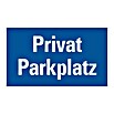 Pickup Gebotsschild (Motiv: Privatparkplatz, L x B: 20 x 33 cm)