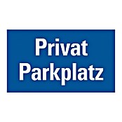 Pickup Gebotsschild (Motiv: Privatparkplatz, L x B: 20 x 33 cm)
