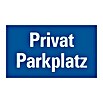 Pickup Gebotsschild (Motiv: Privatparkplatz, L x B: 20 x 33 cm)