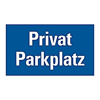 Pickup Gebotsschild (Privatparkplatz, L x B: 20 x 33 cm, Selbstklebend)
