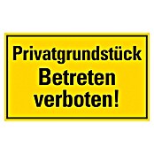 Pickup Hinweisschild (L x B: 33 x 20 cm, Privatgrundstück)