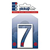 Pickup 3D Home Huisnummer (Hoogte: 6 cm, Motief: 7, Wit, Kunststof, Zelfklevend)