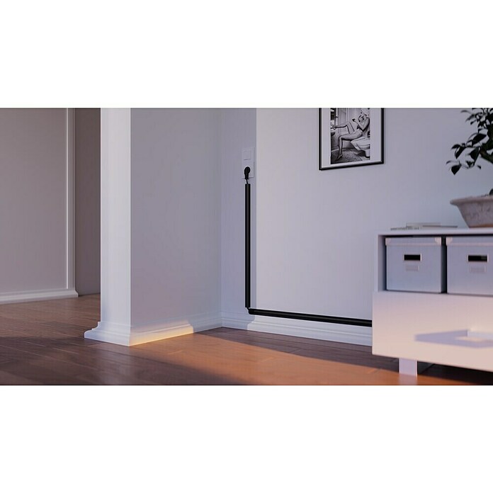 D-Line Kabelkanal Halbrund (2 m, 30 x 15 mm, Schwarz) | BAUHAUS