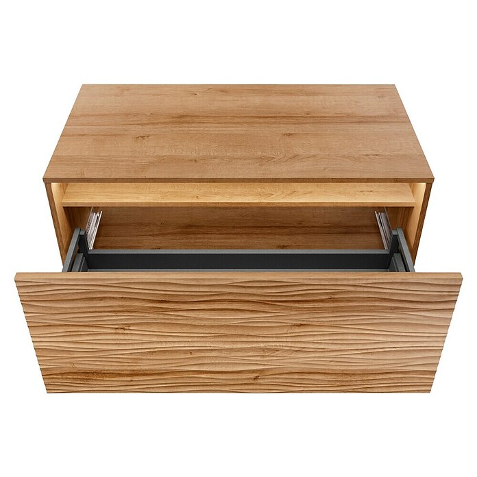 Lanzet Dune Badmöbel-Set (Gesamtbreite Badmöbel: 101 cm, Berg Eiche) | BAUHAUS
